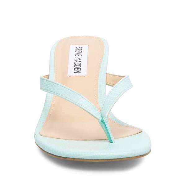 Steve Madden Melrose Stiletto Mint Green Heels Open Toe Women’s Size 9.5 - Picture 9 of 10